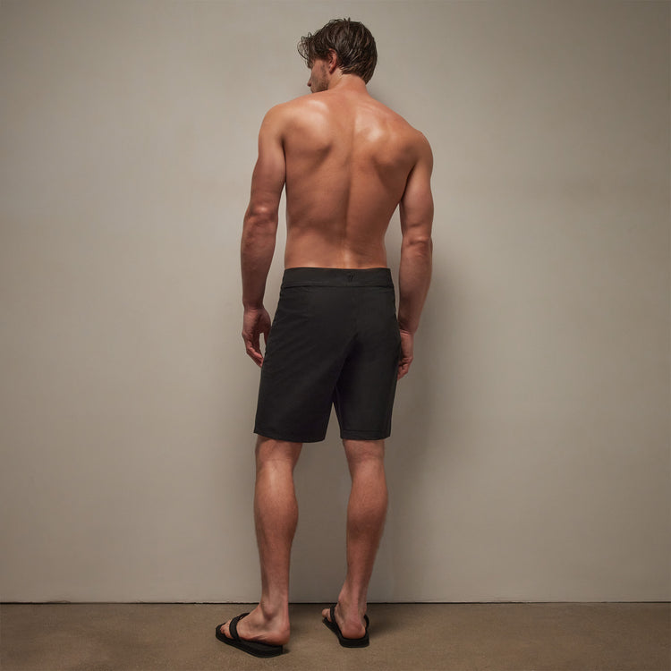 Scuba Zip Boardshort in Black | James Perse Los Angeles