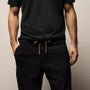 Piped Track Pant in Black/Whiskey | James Perse Los Angeles
