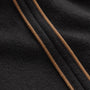 Brushed Cotton Suede Piped Track Pant in Black/Whiskey | James Perse Los Angeles FLAT