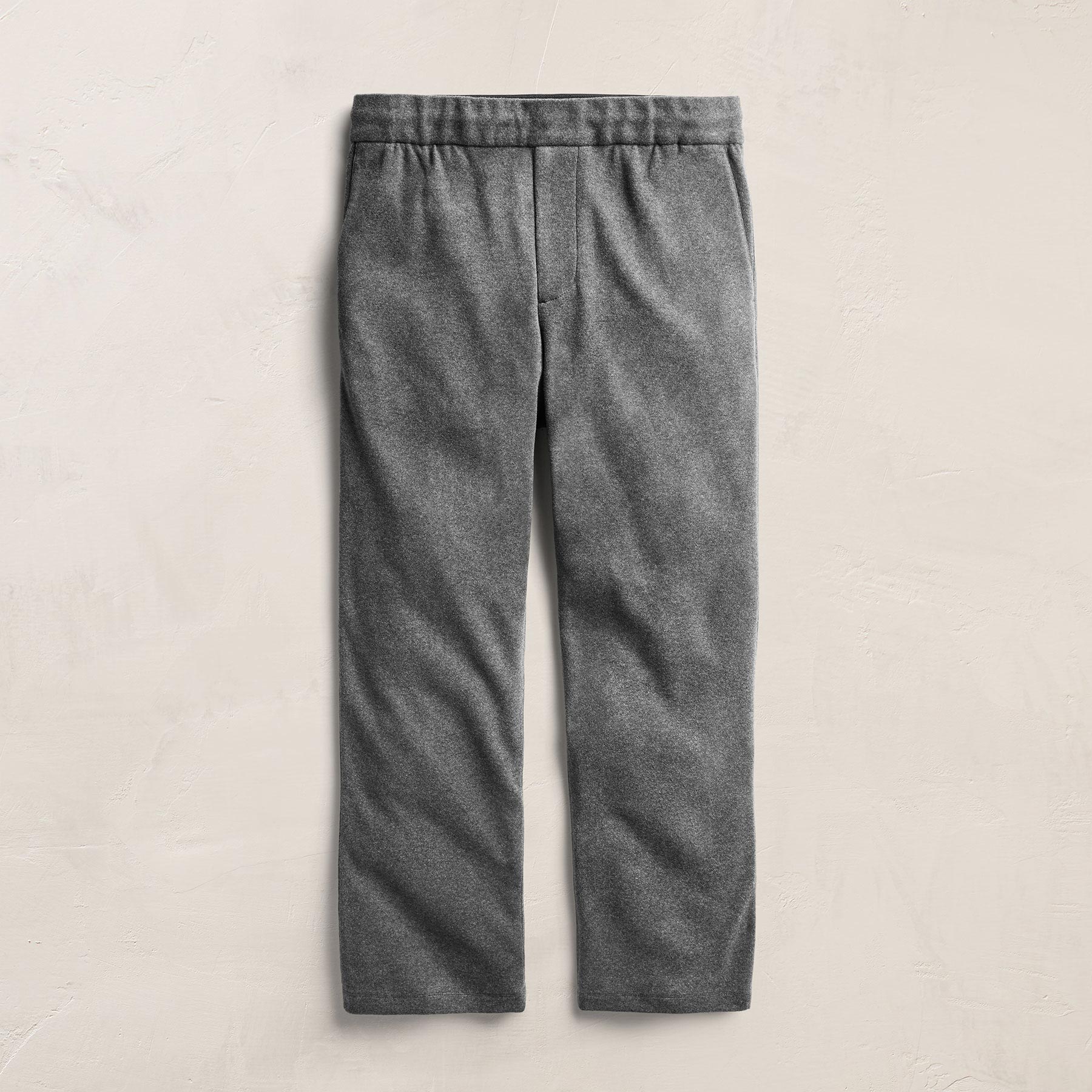 Brushed Cotton Blend Suit Pant - Flannel