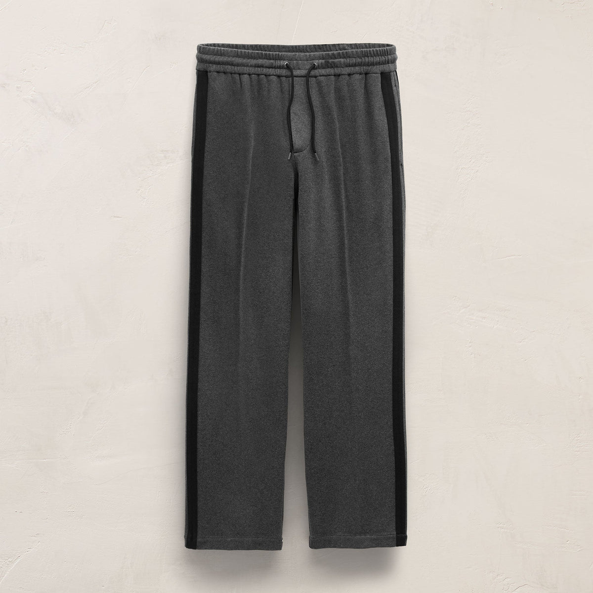 Brushed Side Stripe Pant in Flannel/Black | James Perse Los Angeles