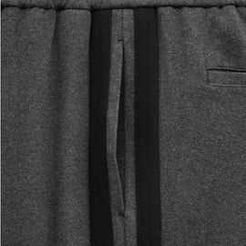 Brushed Side Stripe Pant in Flannel/Black | James Perse Los Angeles