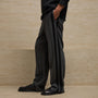 Brushed Cotton Side Stripe Pant in Flannel/Black | James Perse Los Angeles