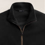 Brushed Cotton Suede Piped Track Jacket - Black/Cariobou | James Perse Los Angeles