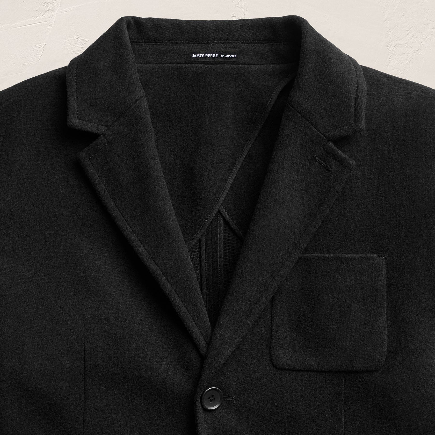 Brushed Cotton Blazer - Black | James Perse Los Angeles