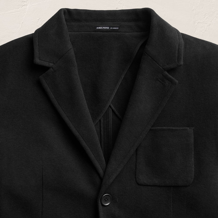 Brushed Cotton Blazer - Black | James Perse Los Angeles