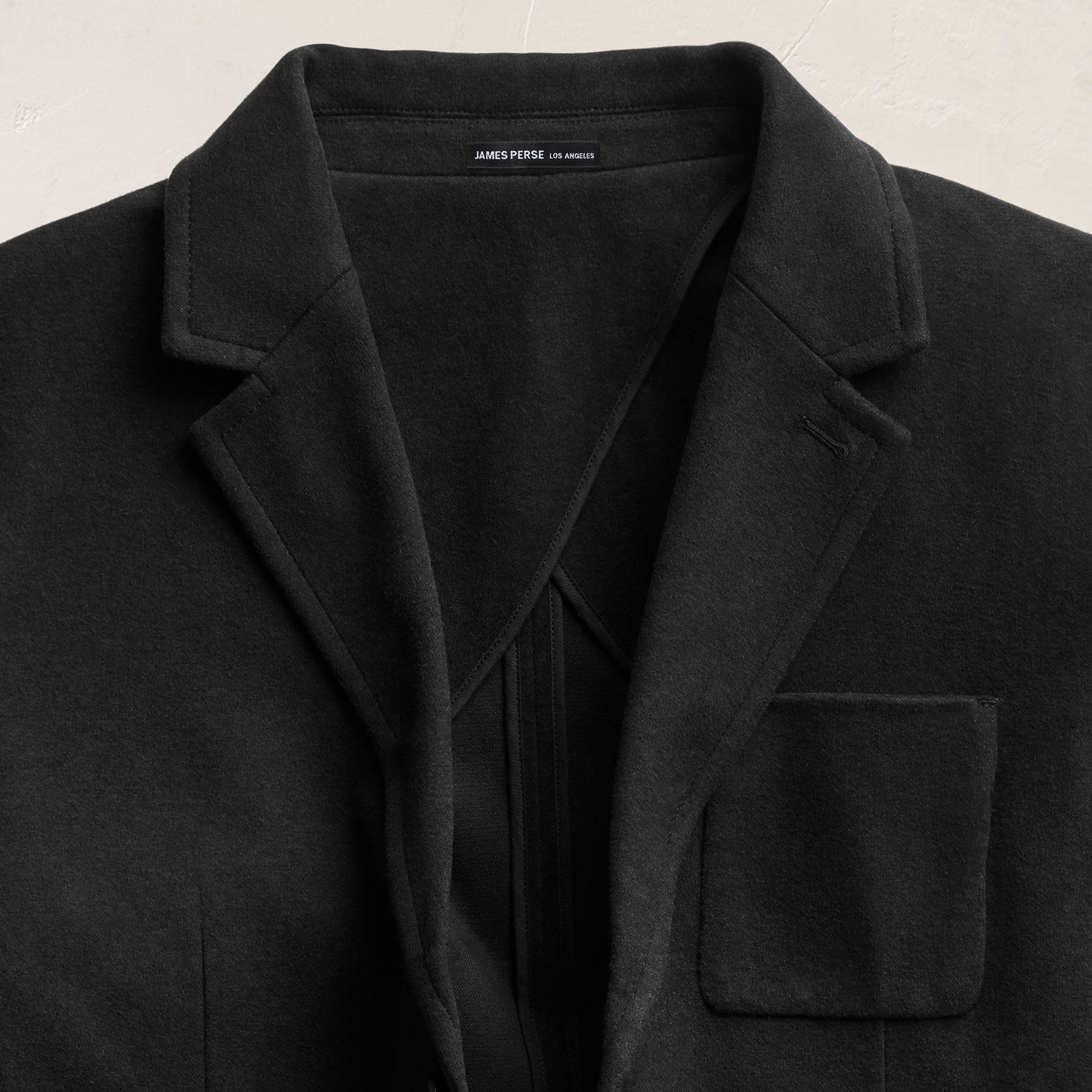 Brushed Cotton Blazer - Black | James Perse Los Angeles