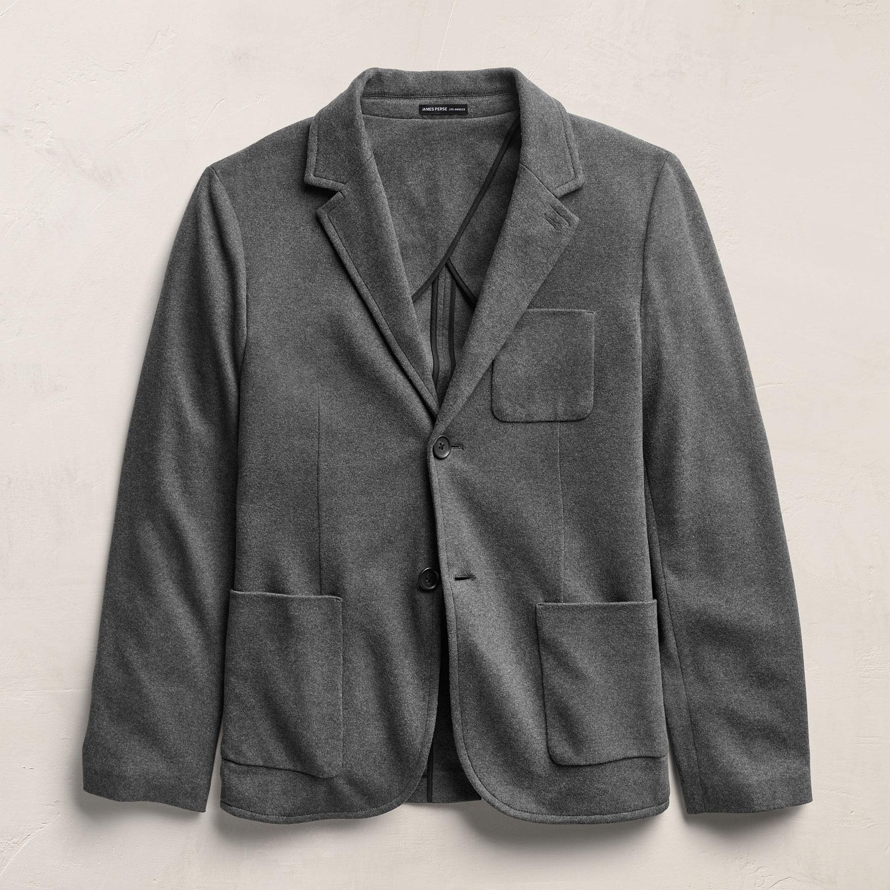 Brushed Cotton Blazer - Flannel | James Perse Los Angeles