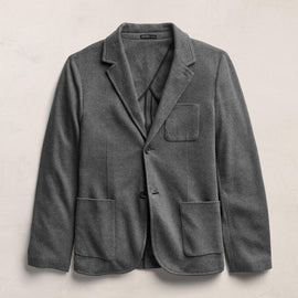 Brushed Cotton Blazer - Flannel | James Perse Los Angeles
