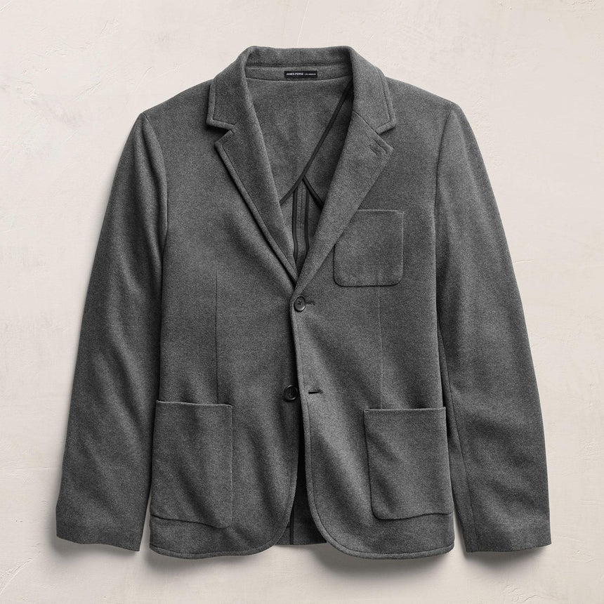 Brushed Cotton Blazer - Flannel | James Perse Los Angeles