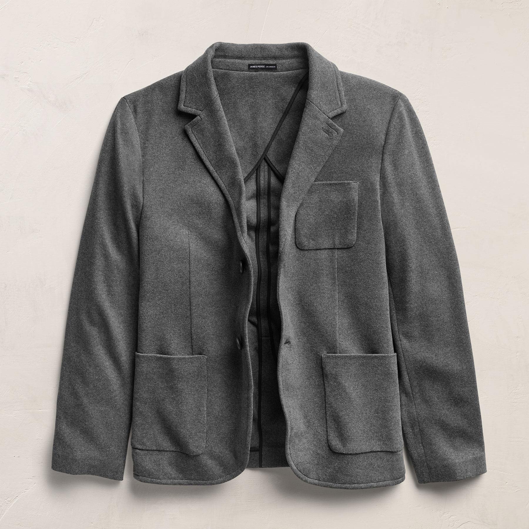 Brushed Cotton Blazer - Flannel | James Perse Los Angeles