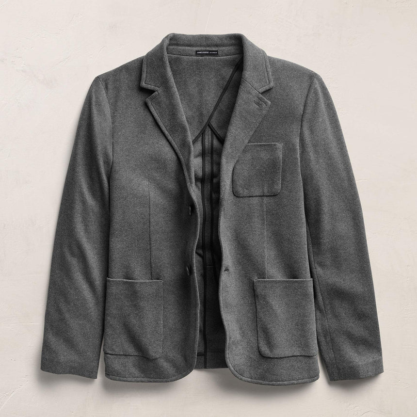 Brushed Cotton Blazer - Flannel | James Perse Los Angeles