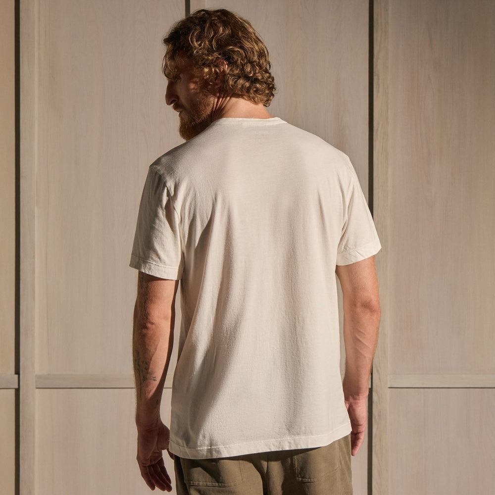 Brushed Lotus Jersey Pocket Tee in White | James Perse Los Angeles