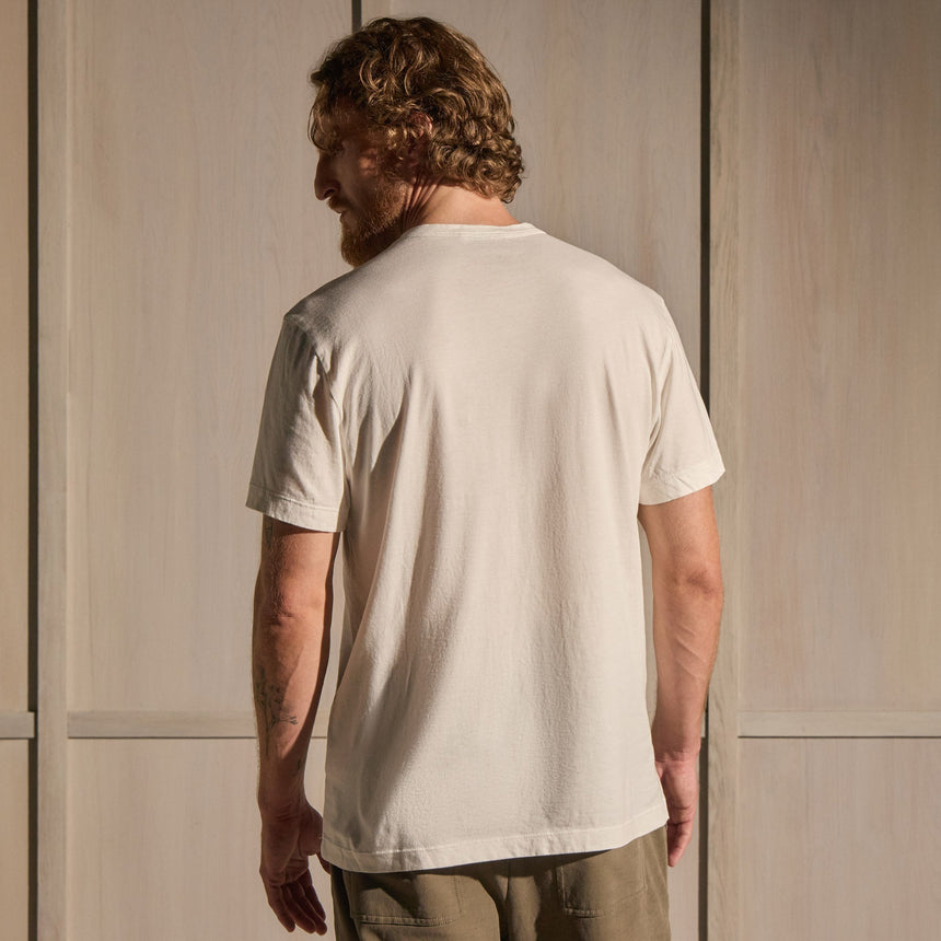 Brushed Lotus Jersey Pocket Tee in White | James Perse Los Angeles
