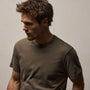 Brushed Lotus Crew in Army Green | James Perse Los Angeles