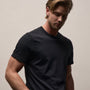 Brushed Lotus Crew in Black | James Perse Los Angeles