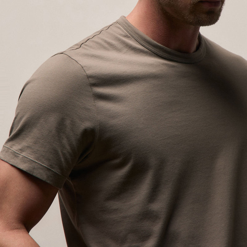 Brushed Lotus Crew in Burro | James Perse Los Angeles