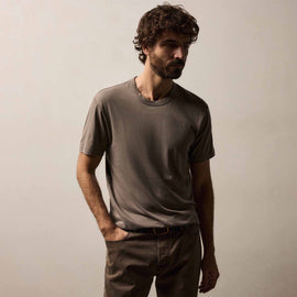 Brushed Lotus Crew in Burro | James Perse Los Angeles