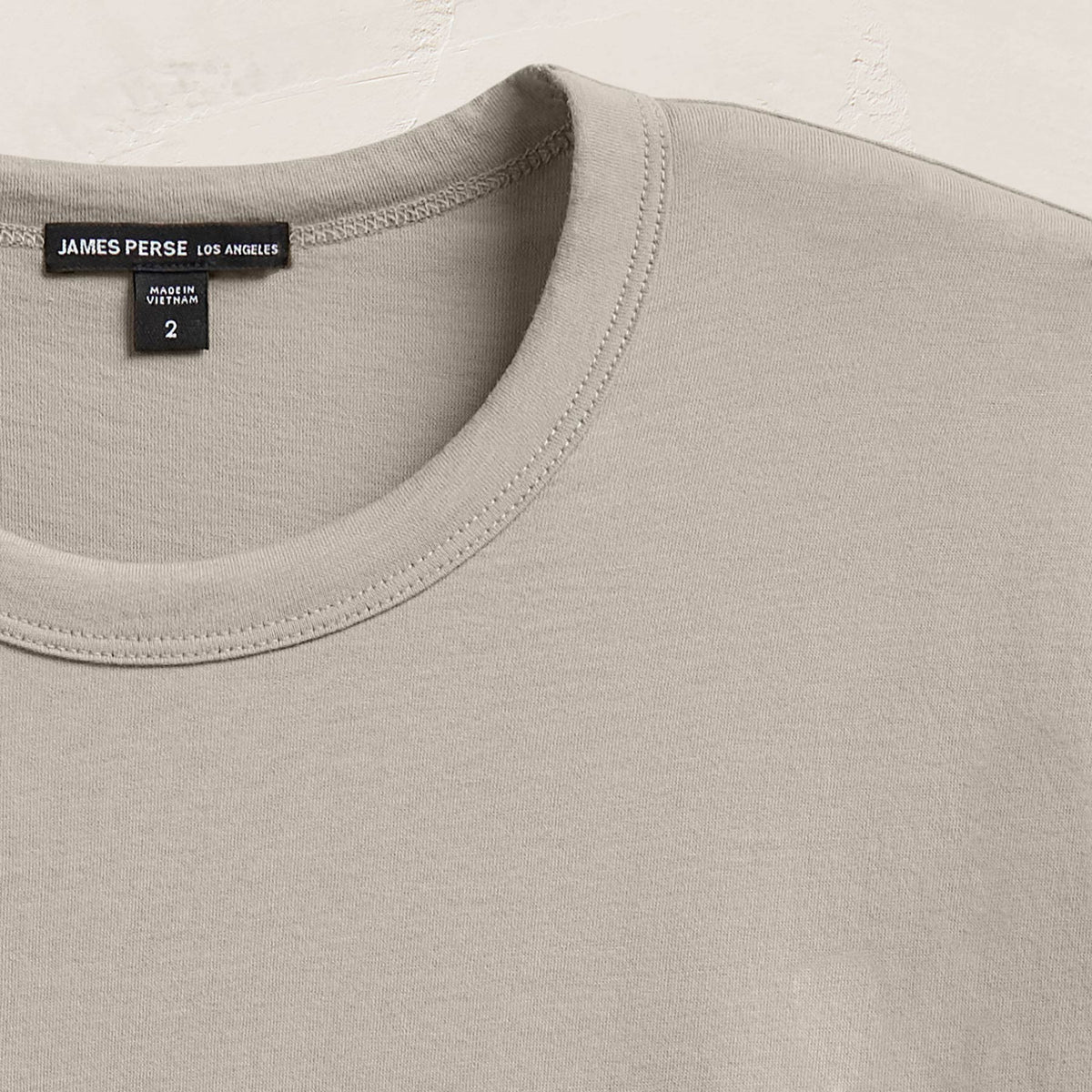 Brushed Lotus Crew in Concrete | James Perse Los Angeles