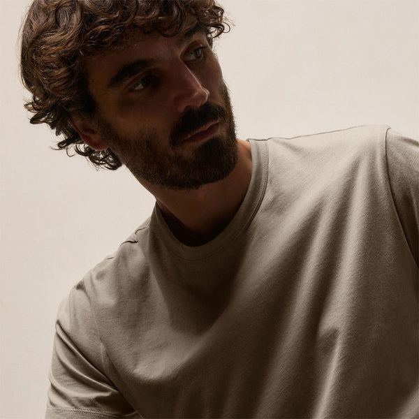 Brushed Lotus Crew in Concrete | James Perse Los Angeles