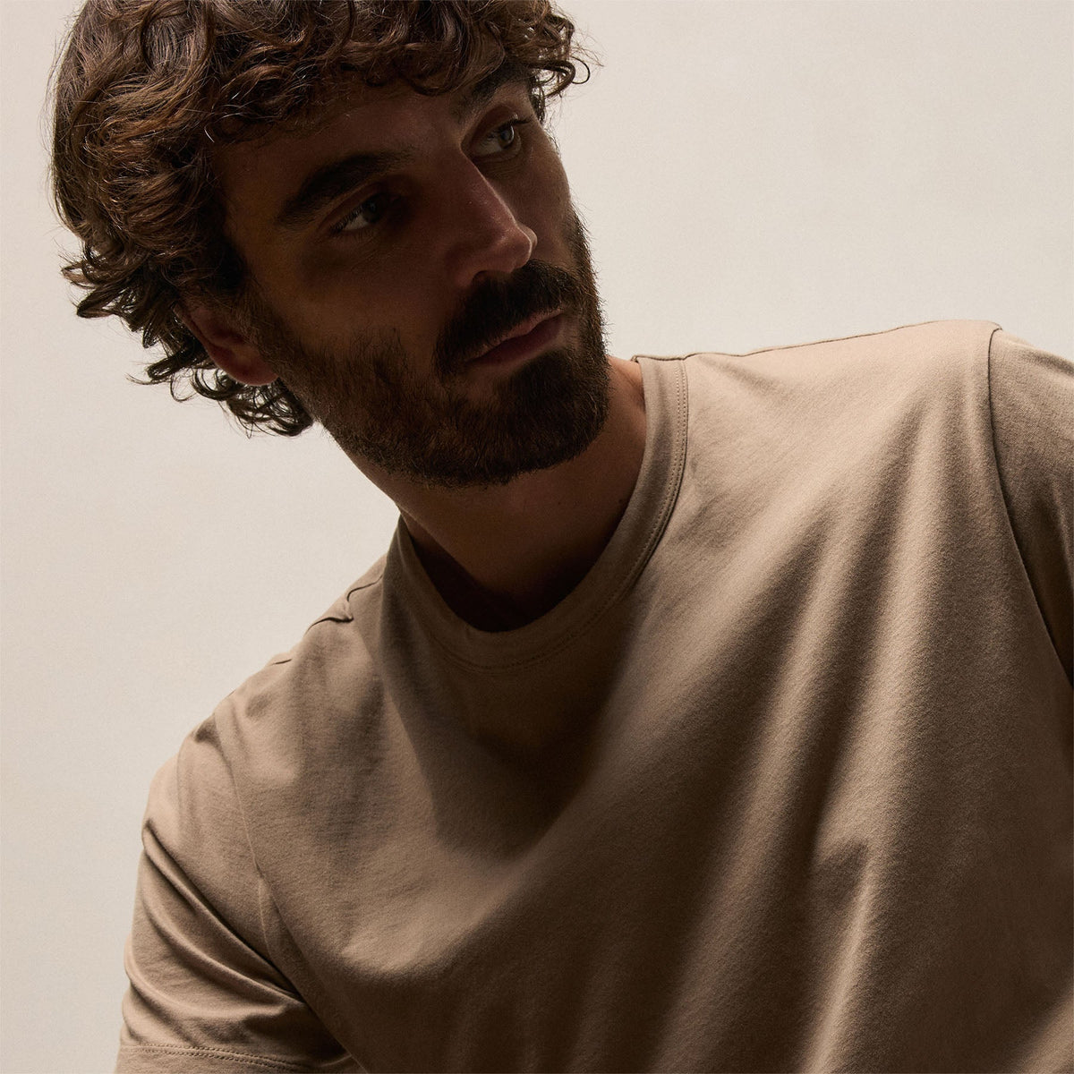 Brushed Lotus Crew in Concrete | James Perse Los Angeles