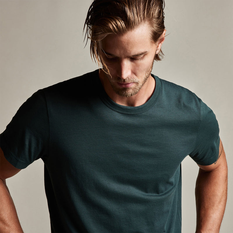 Brushed Lotus Crew in Canopy | James Perse Los Angeles