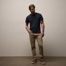 Brushed Lotus Crew in Deep | James Perse Los Angeles