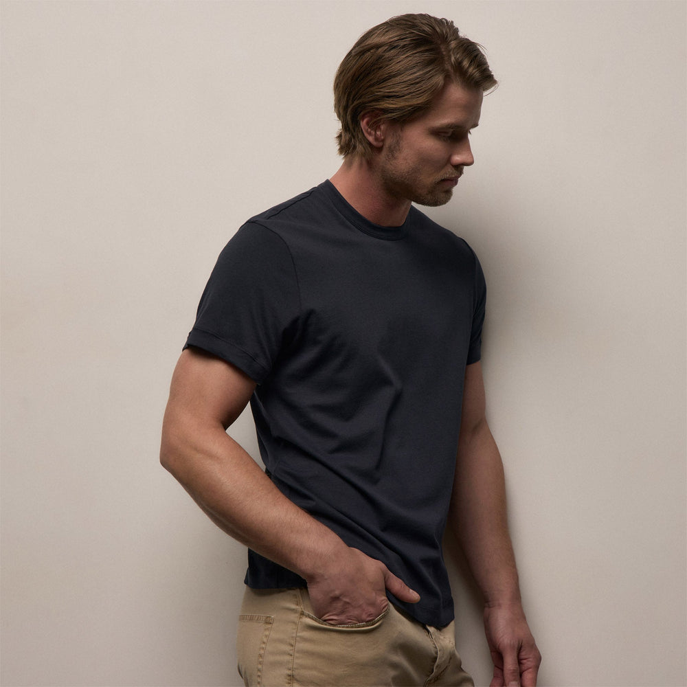 Brushed Lotus Crew in Deep | James Perse Los Angeles