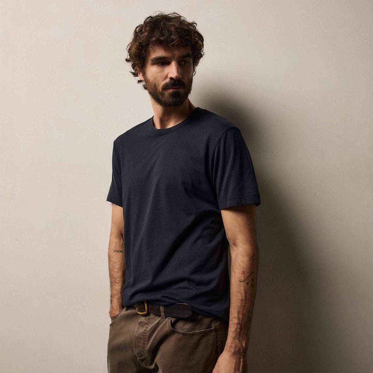 Men's Brushed Lotus Crew Gift Set In Black/Deep/White | James Perse Los Angeles