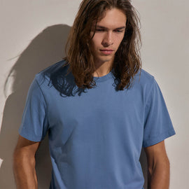 Brushed Lotus Crew in Danube | James Perse Los Angeles