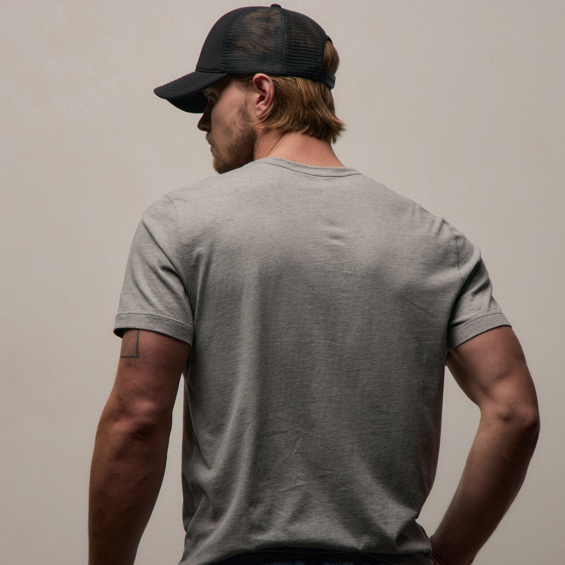 Brushed Lotus Crew In Heather Grey | James Perse Los Angeles