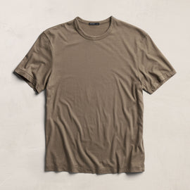 Brushed Lotus Crew - Light Olive