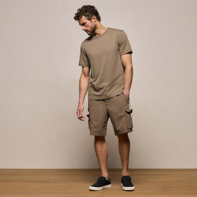 Brushed Lotus Crew in Light Olive | James Perse Los Angeles