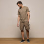 Brushed Lotus Crew in Light Olive | James Perse Los Angeles