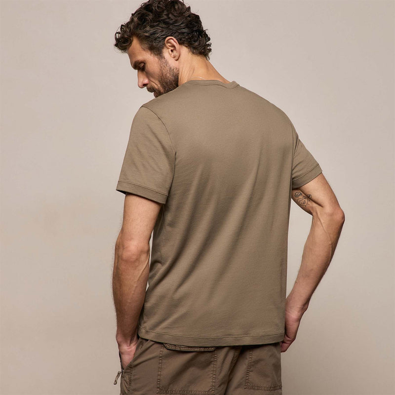 Brushed Lotus Crew in Light Olive | James Perse Los Angeles