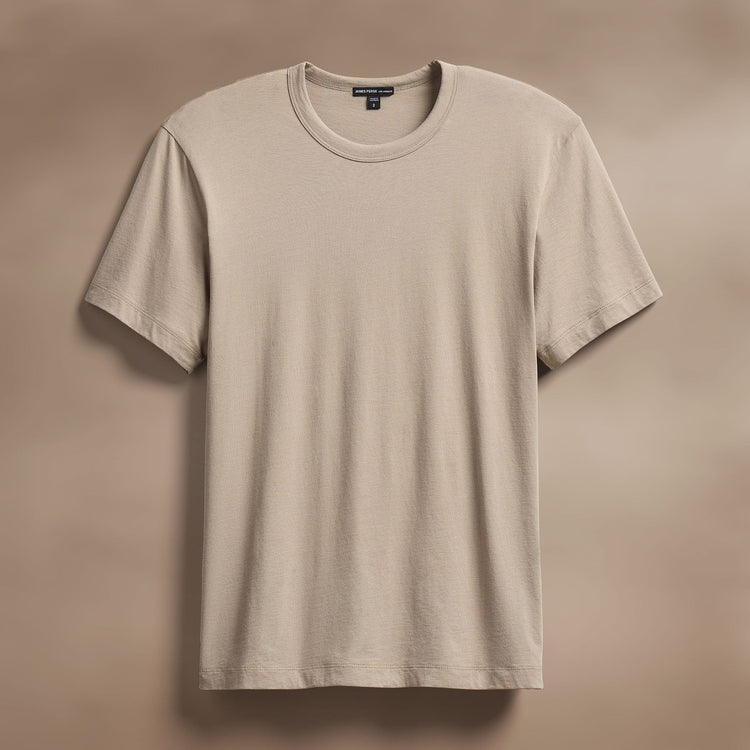 Brushed Lotus Crew in Overcast | James Perse Los Angeles