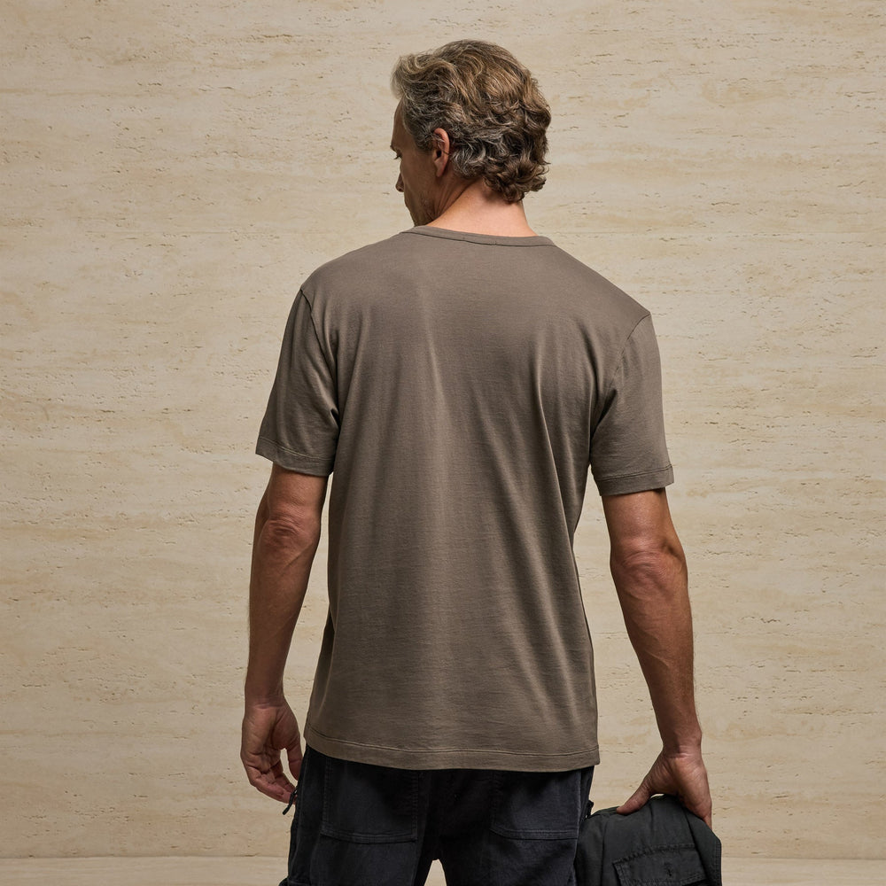 Brushed Lotus Crew in Stag | James Perse Los Angeles
