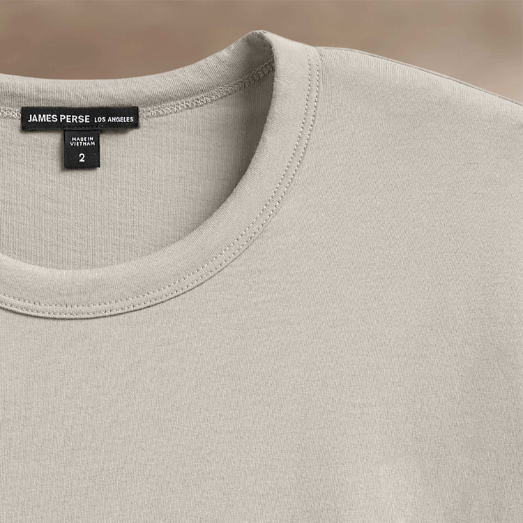 Brushed Lotus Crew in Salt | James Perse Los Angeles