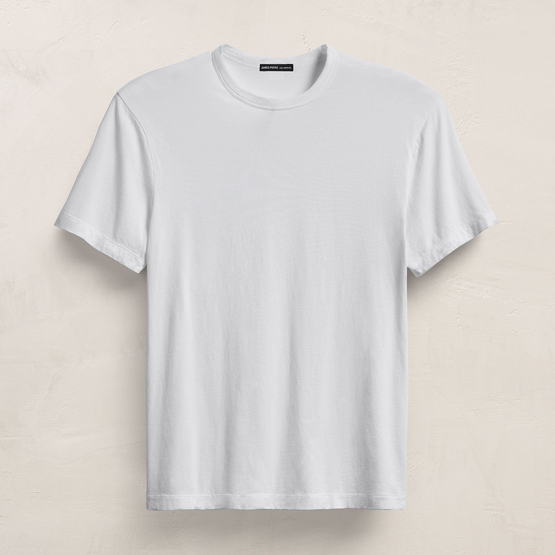 Brushed Lotus Crew in White | James Perse Los Angeles