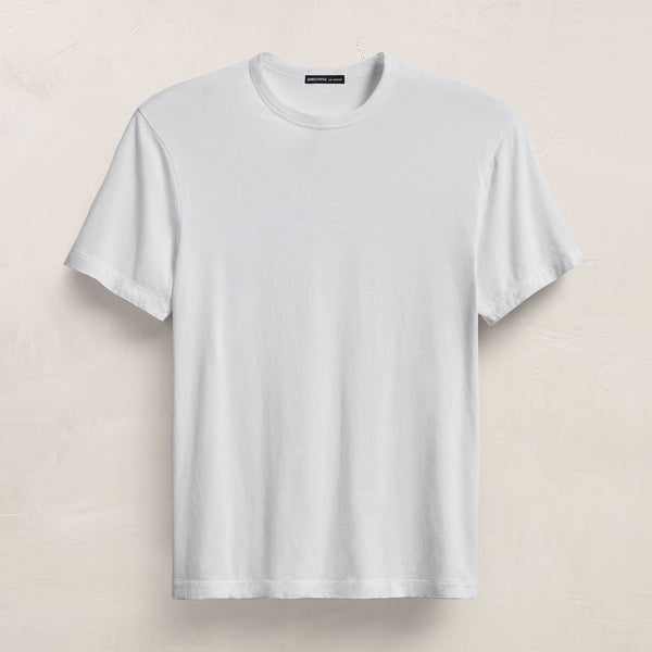 Brushed Lotus Crew in White | James Perse Los Angeles