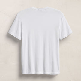 Brushed Lotus Crew in White | James Perse Los Angeles FLAT