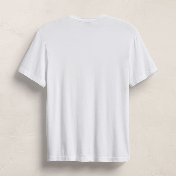 Brushed Lotus Crew in White | James Perse Los Angeles