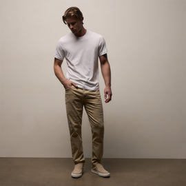 Brushed Lotus Crew in White | James Perse Los Angeles