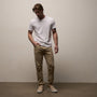 Brushed Lotus Crew in White | James Perse Los Angeles