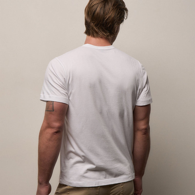 Brushed Lotus Crew in White | James Perse Los Angeles