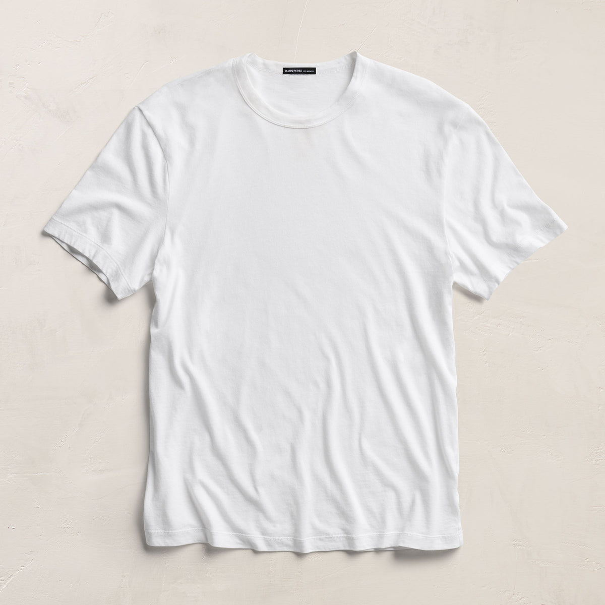 Brushed Lotus Crew - White