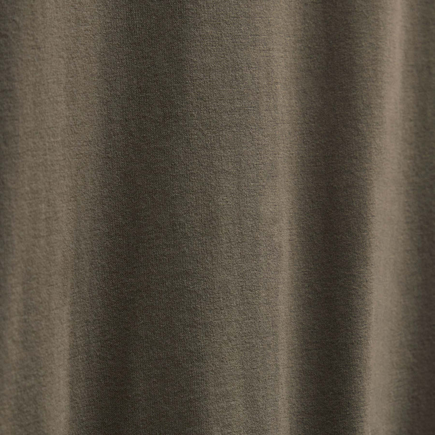 Brushed Lotus Long Sleeve Crew in Army Green | James Perse Los Angeles