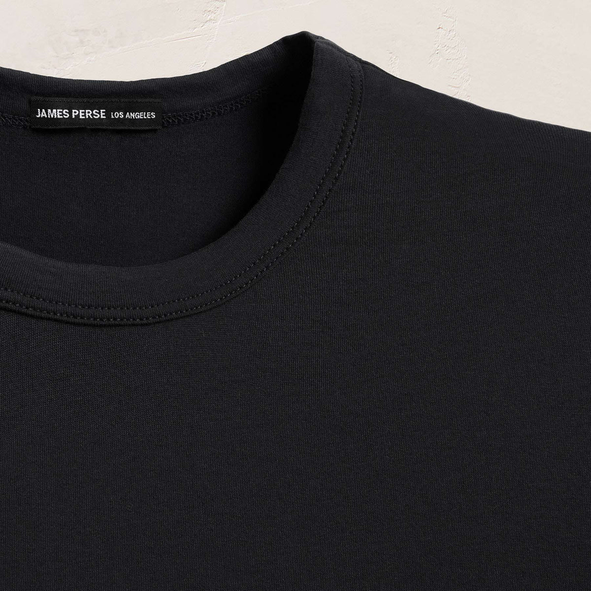 Brushed Lotus Long Sleeve Crew - Black