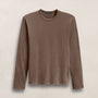 Brushed Lotus Long Sleeve Crew in Caribou | James Perse Los Angeles