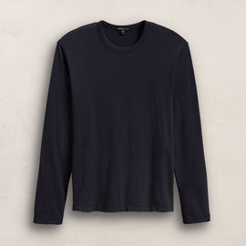 Brushed Lotus Long Sleeve Crew in Deep | James Perse Los Angeles